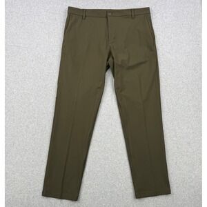 Lululemon Pants Mens 38x31 Olive Green Commission Classic Fit Warpstreme Stretch